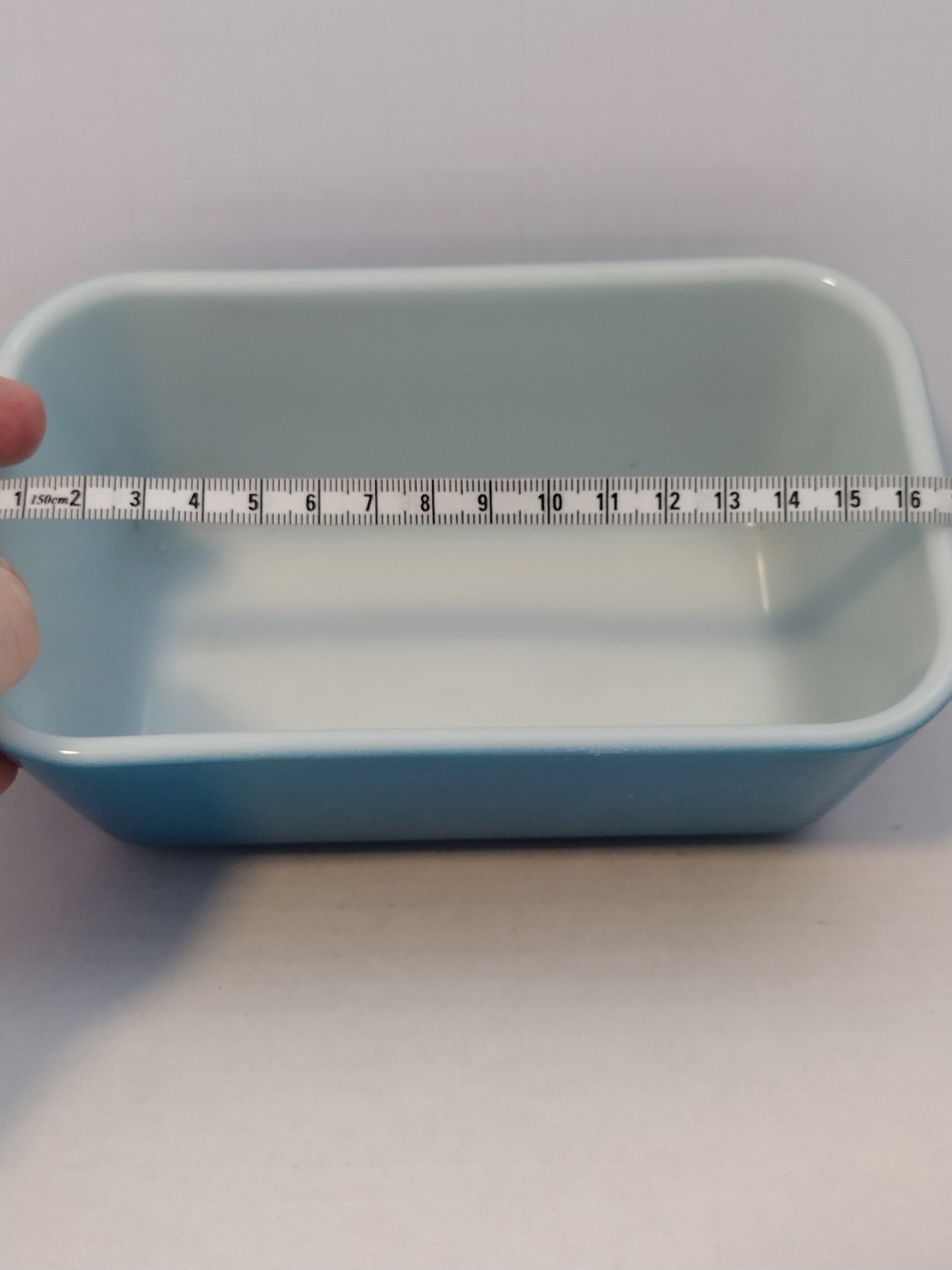 Pyrex Rectangular Blue Ceramic Baking Dish - Picture 9 of 10